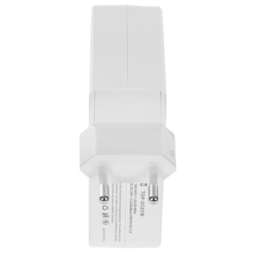 Купить Сетевое зарядное устройство TopON TOP-UC65W белый  5091159. Характеристики, отзывы и цены в Донецке