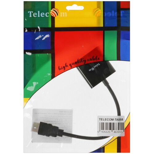 Купить Переходник однонаправленный Telecom HDMI - VGA, 0.15 м  5471622. Характеристики, отзывы и цены в Донецке