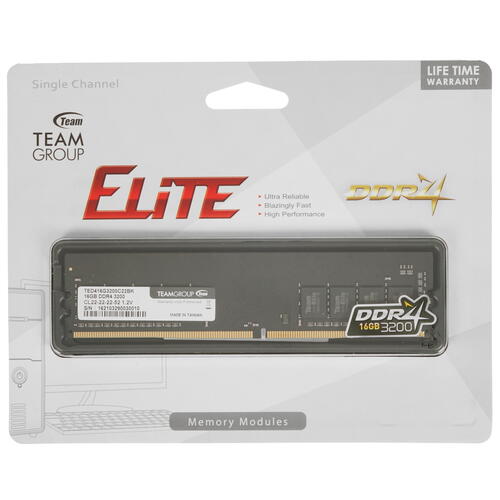 Купить Оперативная память Team Group T-Force Elite, TeamGroup T-Force Elite [TED416G3200C2201] 16 ГБ  4749760. Характеристики, отзывы и цены в Донецке
