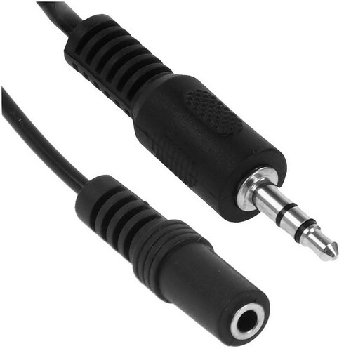 Купить Кабель   Сигнал 3.5 mm jack - 3.5 mm jack черный  5480119. Характеристики, отзывы и цены в Донецке