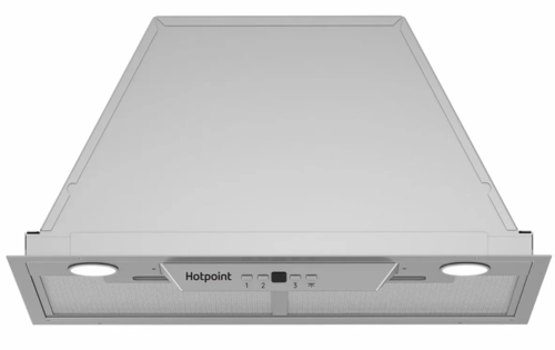 Купить Вытяжка полновстраиваемая Hotpoint HPAE 52FLB X серебристый  9006749. Характеристики, отзывы и цены в Донецке