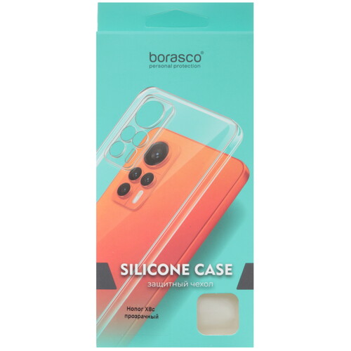 Купить Накладка  BoraSCO Silicone Case для HONOR X8c прозрачный  5617048. Характеристики, отзывы и цены в Донецке