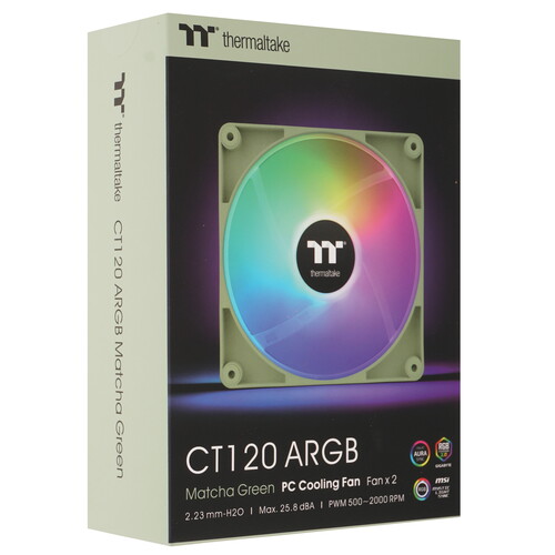 Купить Комплект вентиляторов Thermaltake CT120 ARGB Hydrangea Blue  5486445. Характеристики, отзывы и цены в Донецке