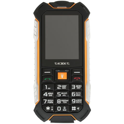 Купить Сотовый телефон teXet TM-530R черный/оранжевый, серебристый  4701592. Характеристики, отзывы и цены в Донецке