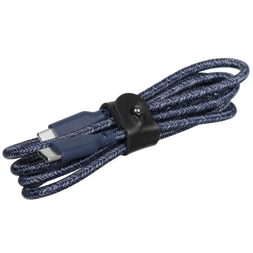 Купить Кабель круглый uBear USB Type-C - USB Type-C синий 1.2 м  5466121. Характеристики, отзывы и цены в Донецке