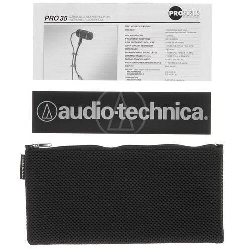Купить Микрофон Audio-technica PRO35 черный  4821114. Характеристики, отзывы и цены в Донецке