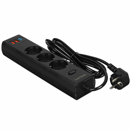 Купить Сетевой фильтр Philips CHP4336 черный  9158500. Характеристики, отзывы и цены в Донецке