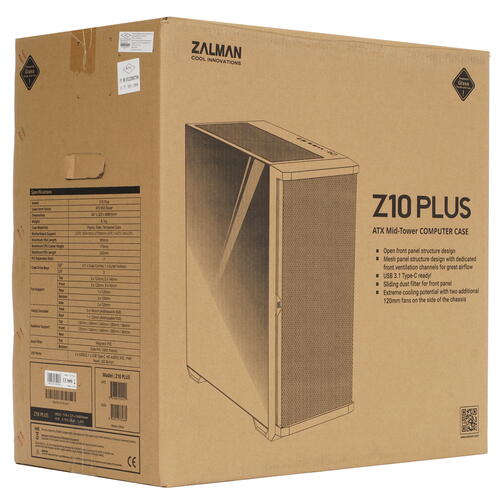 Купить Корпус ZALMAN Z10 PLUS  5076160. Характеристики, отзывы и цены в Донецке