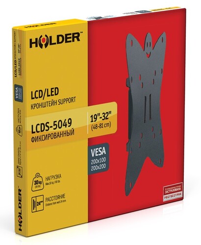 Купить Кронштейн для ТВ Holder LCDS-5049 черный  0194118. Характеристики, отзывы и цены в Донецке