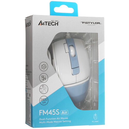 Купить Мышь проводная A4Tech Fstyler FM45S Air  5441383. Характеристики, отзывы и цены в Донецке
