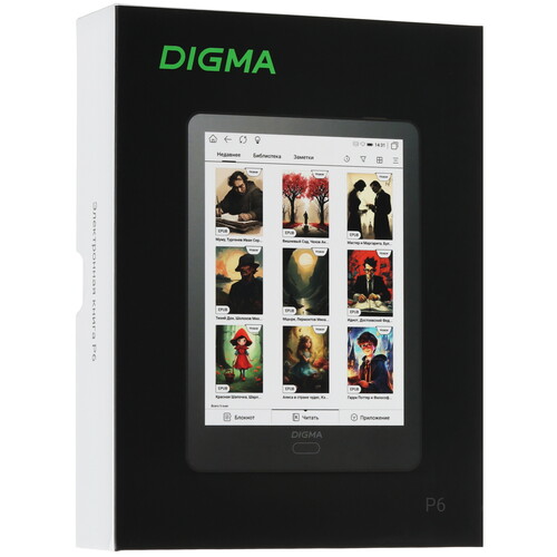 Купить 6" Электронная книга Digma P6 черный  5608154. Характеристики, отзывы и цены в Донецке