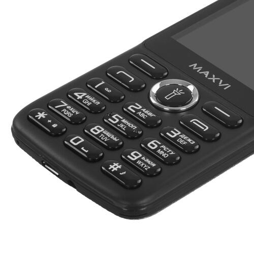 Купить Сотовый телефон Maxvi K32 черный  9927347. Характеристики, отзывы и цены в Донецке