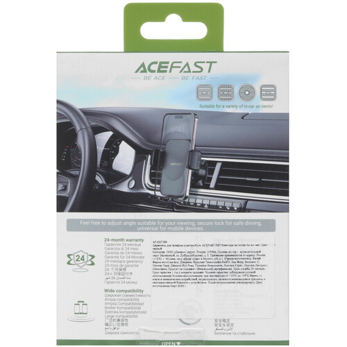Купить Держатель автомобильный ACEFAST D27 черный  5463724. Характеристики, отзывы и цены в Донецке