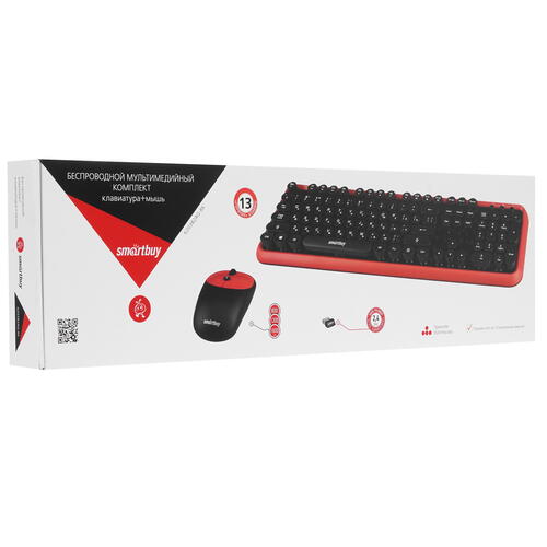 Купить Клавиатура+мышь беспроводная   Smartbuy SBC-620382AG-RK черный  1602781. Характеристики, отзывы и цены в Донецке