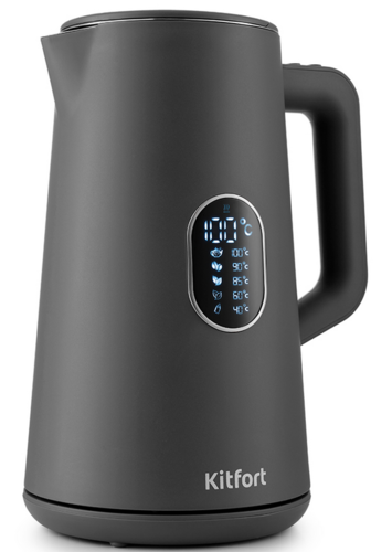 Купить Электрочайник Kitfort KT-6115-2 серый  8197882. Характеристики, отзывы и цены в Донецке