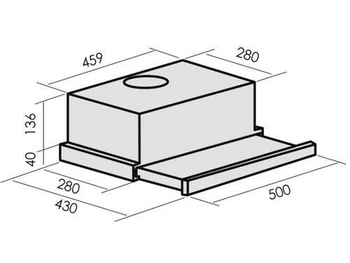 Купить Вытяжка телескопическая MBS ARALIA 150 серебристый/серебристый  9970726. Характеристики, отзывы и цены в Донецке