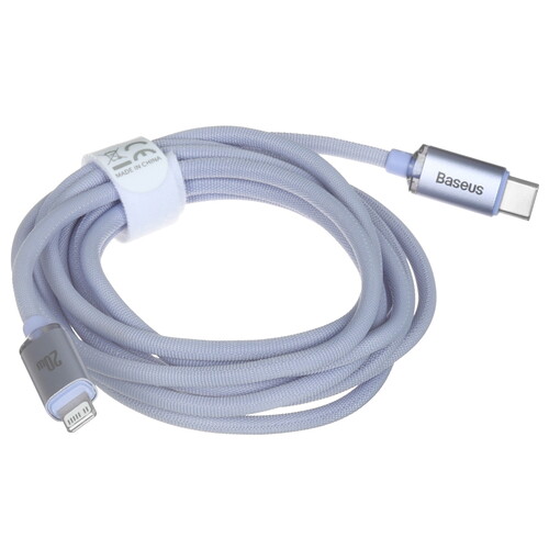 Купить Кабель круглый Baseus Lightning 8-pin - USB Type-C фиолетовый 2 м  5627610. Характеристики, отзывы и цены в Донецке