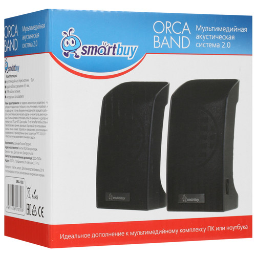 Купить Колонки Smartbuy ORCA BAND черный  1698292. Характеристики, отзывы и цены в Донецке