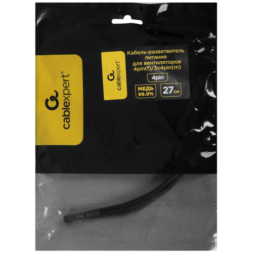 Купить Разветвитель питания Cablexpert CC-FAN-1F3M-27CM  5614836. Характеристики, отзывы и цены в Донецке