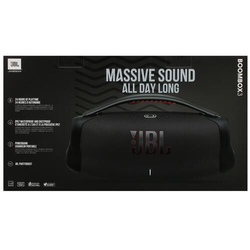 Купить Портативная колонка JBL Boombox 3, черный  5096225. Характеристики, отзывы и цены в Донецке