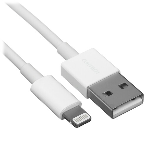 Купить Кабель круглый CUKTECH Lightning 8-pin - USB 2.0 Type-A белый 1 м  5470327. Характеристики, отзывы и цены в Донецке