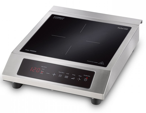 Купить Плита компактная электрическая CASO Pro Chef 3500 серебристый  8195364. Характеристики, отзывы и цены в Донецке