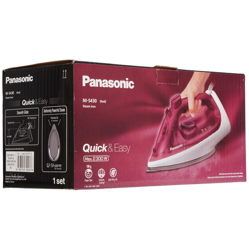 Купить Утюг Panasonic NI-S430RTV красный  9207158. Характеристики, отзывы и цены в Донецке