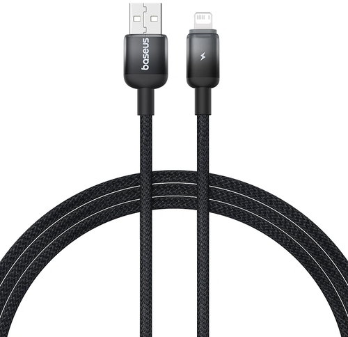 Купить Кабель круглый Baseus Lightning 8-pin - USB 2.0 Type-A черный 2 м  5627581. Характеристики, отзывы и цены в Донецке