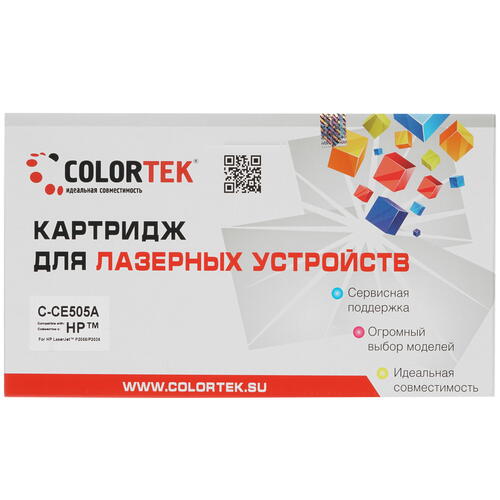 Купить Картридж лазерный Colorortek CE505A черный  1200949. Характеристики, отзывы и цены в Донецке