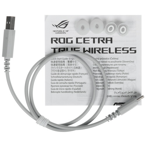 Купить Наушники TWS ASUS ROG Cetra True Wireless белый 2022  5443550. Характеристики, отзывы и цены в Донецке