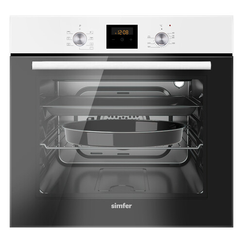Купить Электрический духовой шкаф Simfer B6EW56024 белый  9125105. Характеристики, отзывы и цены в Донецке