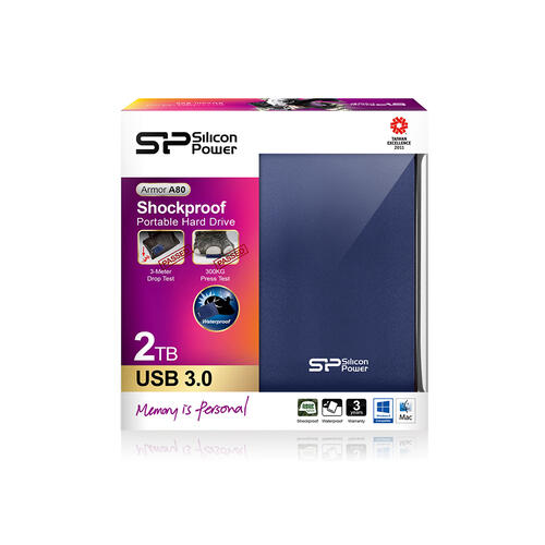 Купить 2 ТБ Внешний HDD Silicon Power Armor A80  0194577. Характеристики, отзывы и цены в Донецке