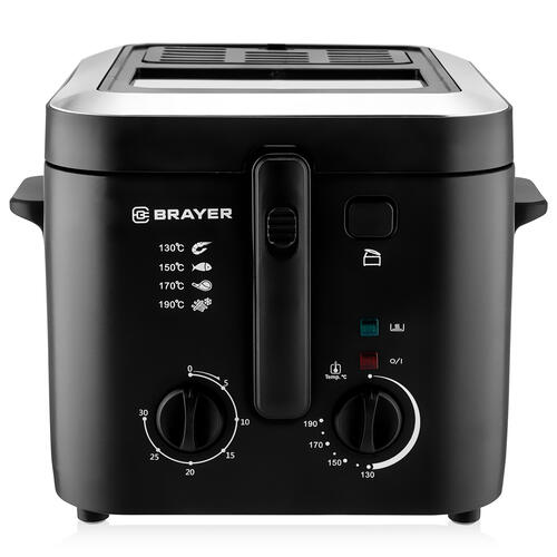 Купить Фритюрница BRAYER BR2834 серебристый  9002356. Характеристики, отзывы и цены в Донецке