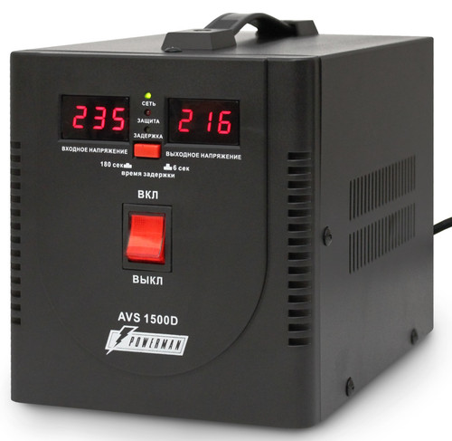 Купить Стабилизатор напряжения PowerMan AVS 1500D Black  0135444. Характеристики, отзывы и цены в Донецке