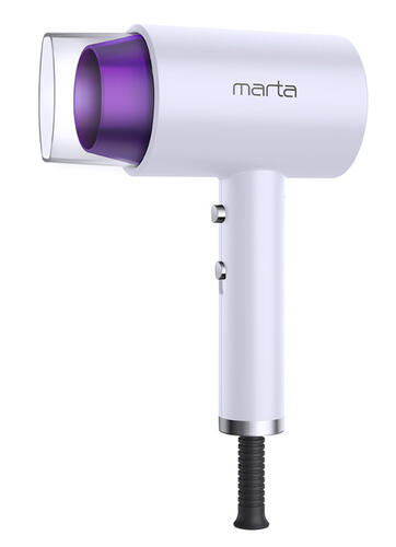 Купить Фен MARTA MT-1263 белый/фиолетовый  5365458. Характеристики, отзывы и цены в Донецке