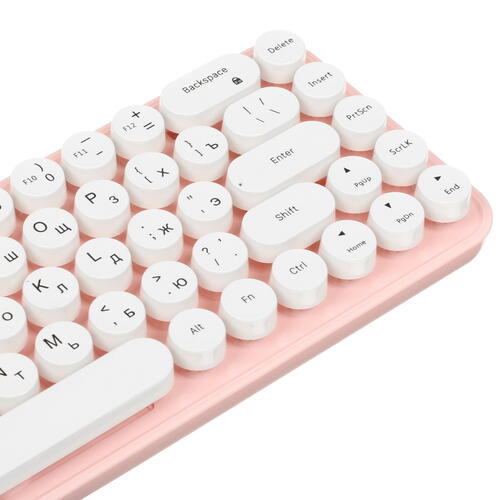 Купить Клавиатура+мышь беспроводная   DEXP Pink Lollipop розовый  5410048. Характеристики, отзывы и цены в Донецке