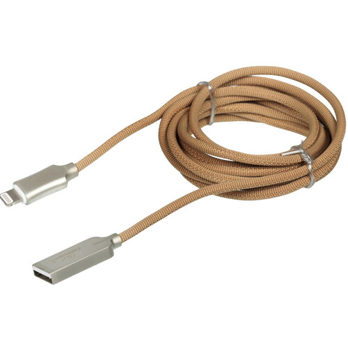 Купить Кабель круглый Cablexpert Lightning 8-pin MFI - USB 2.0 Type-A золотистый 1.8 м  5485460. Характеристики, отзывы и цены в Донецке