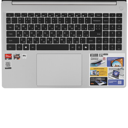 Купить 16" Ноутбук Tecno Megabook K16S серебристый  5483450. Характеристики, отзывы и цены в Донецке