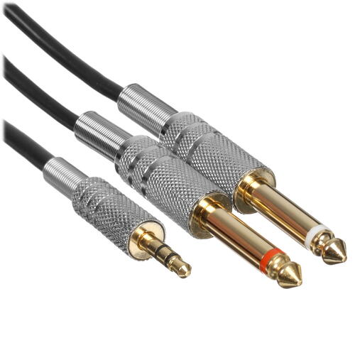 Купить Кабель   DEXP 3.5 mm jack - 6.3 mm jack х2 черный  5421374. Характеристики, отзывы и цены в Донецке