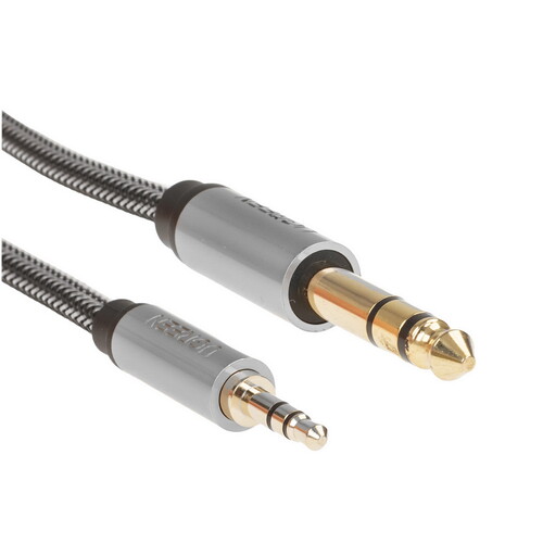 Купить Кабель   Ugreen jack 3.5 мм - jack 6.3 мм серый  5600493. Характеристики, отзывы и цены в Донецке