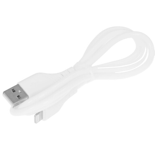 Купить Кабель круглый Hoco Lightning 8-pin - USB 2.0 Type-A белый 1 м  9238199. Характеристики, отзывы и цены в Донецке