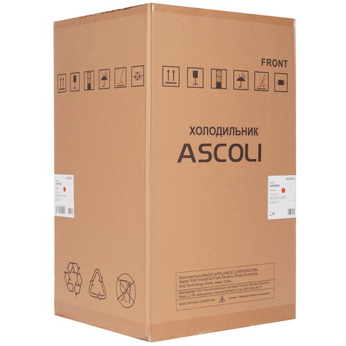 Купить Холодильник компактный   Ascoli ADFRR90 красный  9303246. Характеристики, отзывы и цены в Донецке