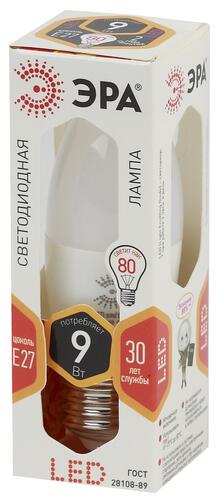 Купить Лампа светодиодная ЭРА LED B35-9W-827-E27  5417638. Характеристики, отзывы и цены в Донецке