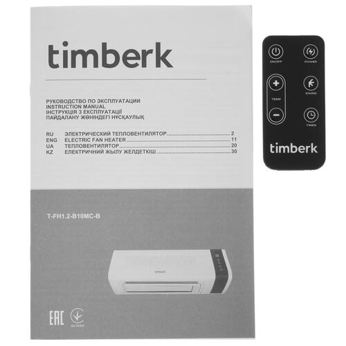 Купить Тепловентилятор Timberk T-FH1.2-B10MC-B  5336427. Характеристики, отзывы и цены в Донецке