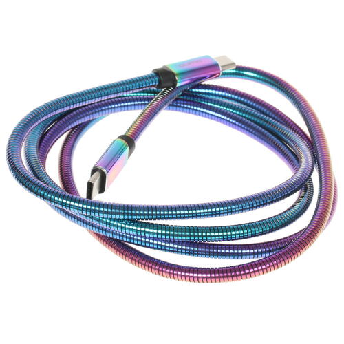 Купить Кабель круглый QUMO USB Type-C - USB Type-C разноцветный 1.2 м  4721140. Характеристики, отзывы и цены в Донецке