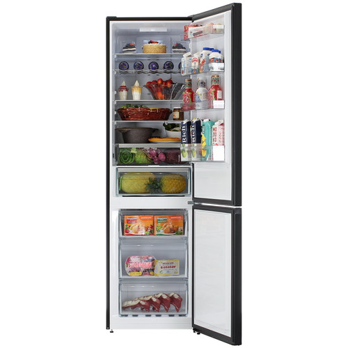 Купить Холодильник с морозильником   Gorenje NRK620EABXL4 черный  5351642. Характеристики, отзывы и цены в Донецке