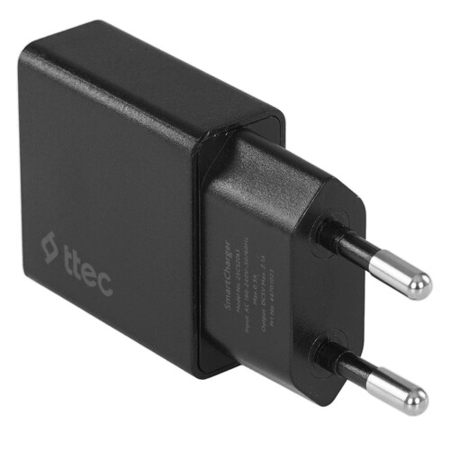 Купить Сетевое зарядное устройство TTEC SmartCharger черный  9202674. Характеристики, отзывы и цены в Донецке