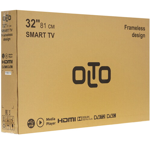 Купить 32" (81 см) Телевизор Olto 32ST30H черный  5301353. Характеристики, отзывы и цены в Донецке