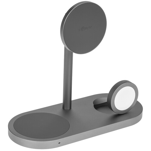 Купить Беспроводное зарядное устройство uBear Stage Ultra серый  9268171. Характеристики, отзывы и цены в Донецке