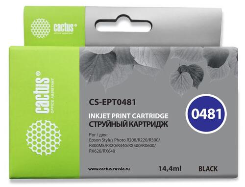 Купить Картридж Cactus CS-EPT0481 черный  7930541. Характеристики, отзывы и цены в Донецке